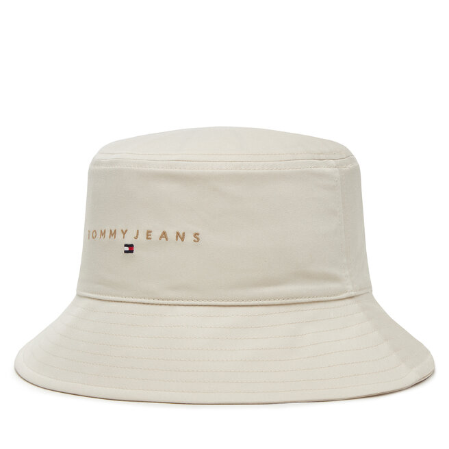 Bucket Tommy Jeans Tjm Linear Logo - Beżowy