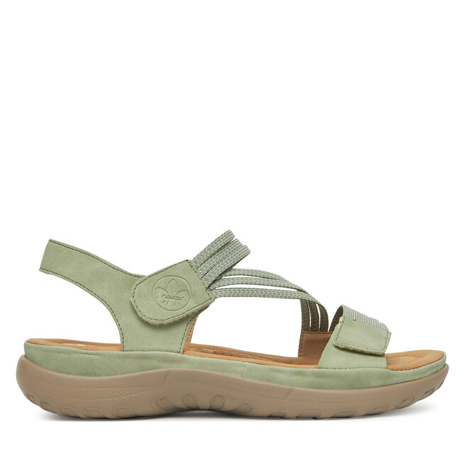 Sandały Rieker 64870-52 Zielony - kobiece