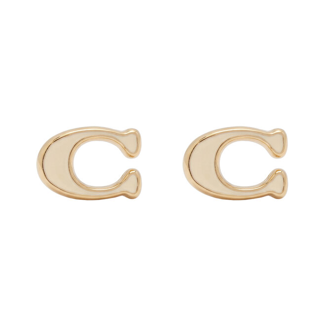 Kolczyki Coach 37571173 Złoty -