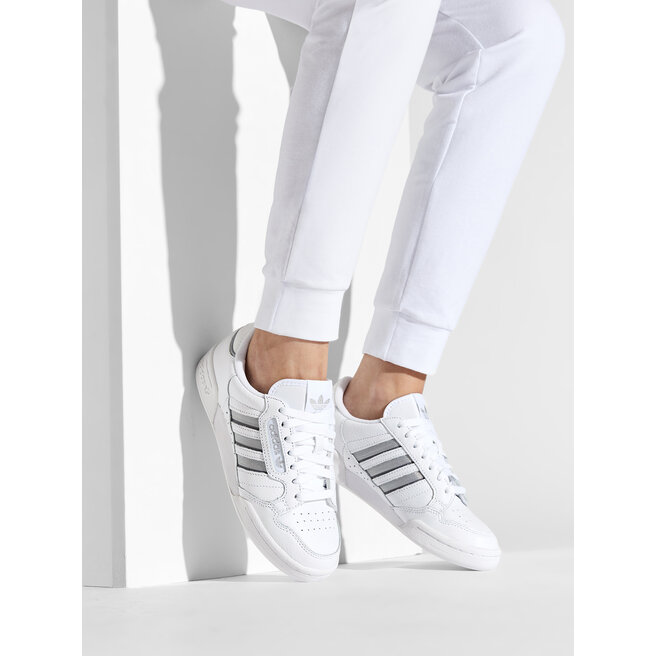 adidas Обувки adidas Continental 80 Stripes W S42626 Ftwwht/Silvmt/Grethr