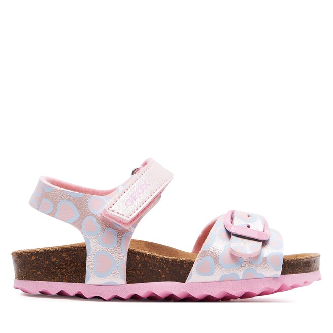 Sandały Geox B Sandal Chalki Girl B922RA 000NF - M Różowy