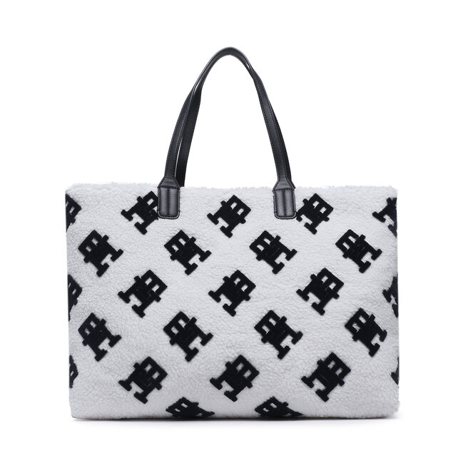 Geantă Tommy Hilfiger Iconic Tommy Tote Teddy AW0AW14373 0K4 0K4 imagine noua 2022