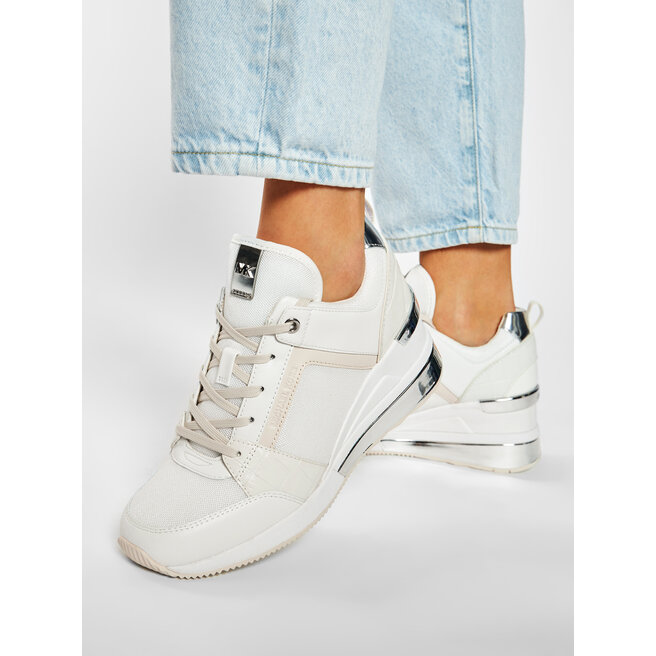 michael kors georgie trainer white