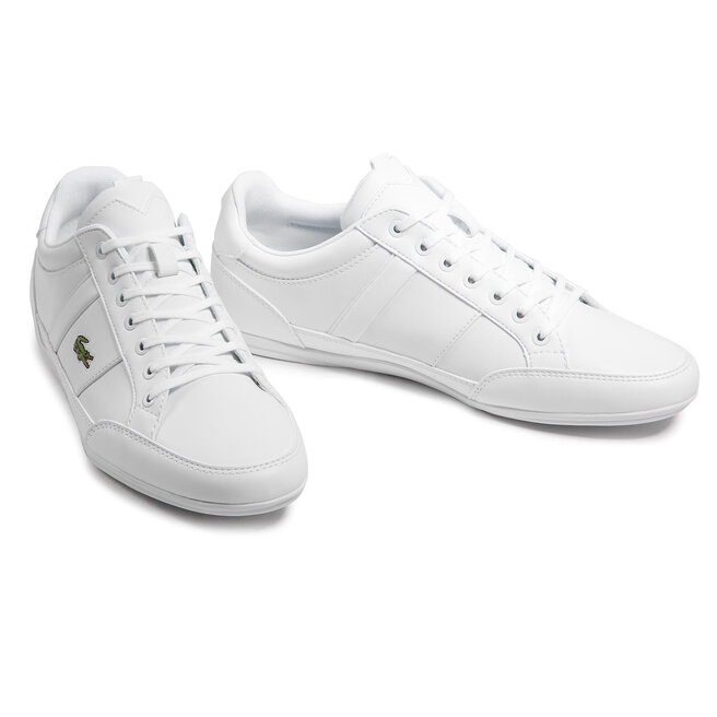 White lacoste chaymon clearance