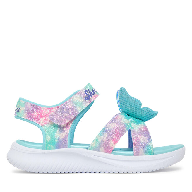 Sandały Skechers Jumpsters Sandal - Butterfly Brites 303109L/AQMT Niebieski - dziewczęce