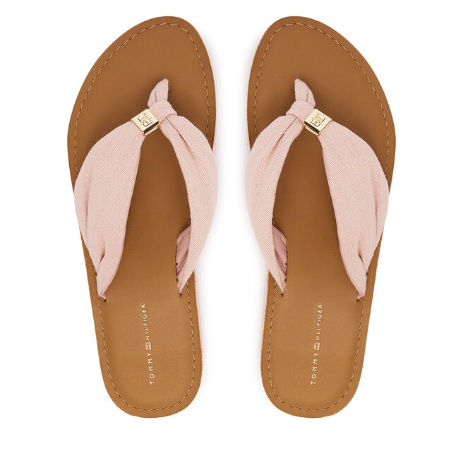 Japonki Tommy Hilfiger Th Ltr Footbed Summer Sandal FW0FW09194 Różowy -