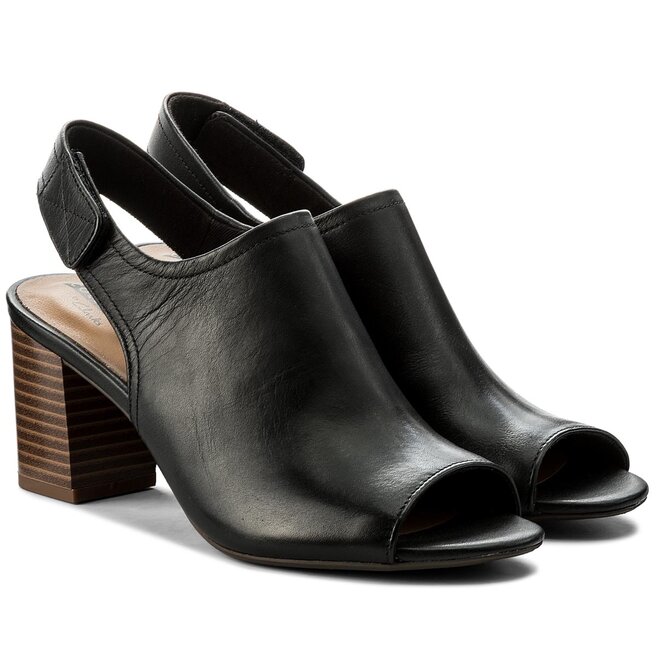 Sanda y Clarks Deva Jayleen 261307484 Black Leather eobuwie .pl