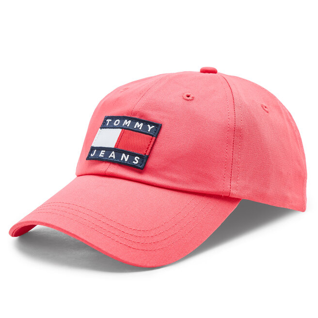 Czapka z daszkiem Tommy Jeans Heritage - Różowy