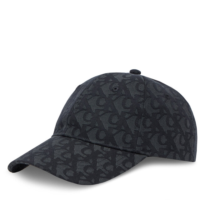Czapka z daszkiem Calvin Klein Aop 6 Panel Baseball Cap - Czarny