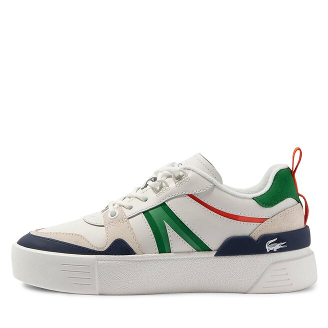 Lacoste Sneakersy Lacoste L002 746CFA0023 Wht/Grn 082