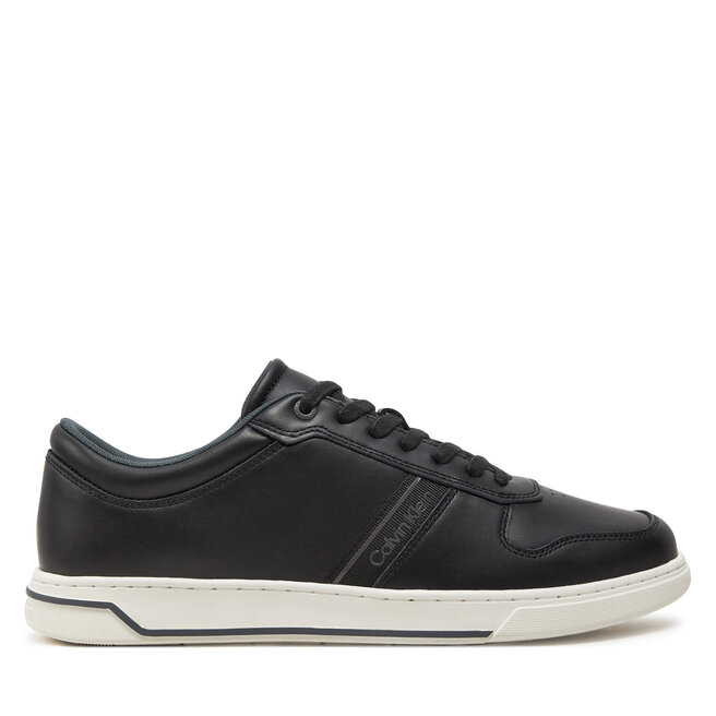 Sneakersy Calvin Klein Low Top Lace Up Logo - Czarny