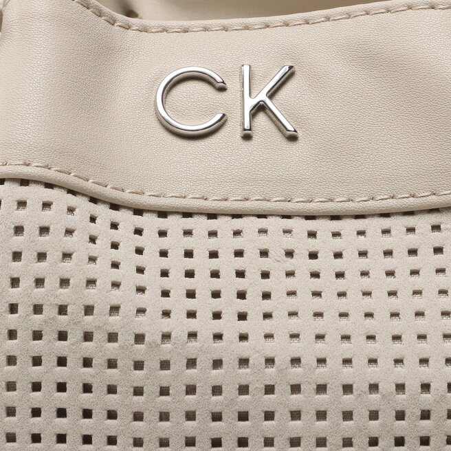 Calvin Klein Handtasche Calvin Klein Re-Lock Drawstring Bag Sm Perf K60K610636 PEA