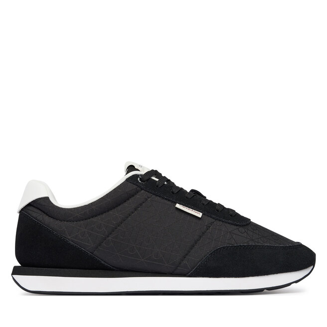 Sneakersy Calvin Klein Retro Runner Ripstop Aop Ny HM0HM02140 Czarny - męskie