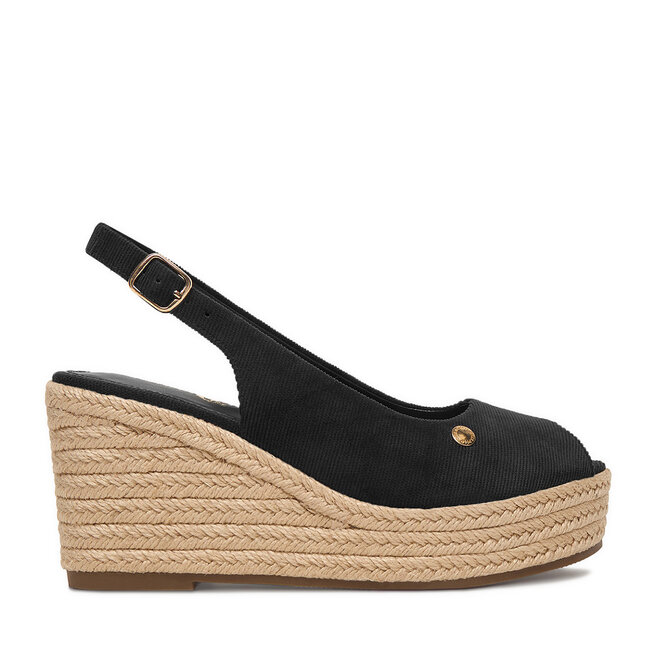 Espadryle Beverly Hills Polo Club EO-R26SS03466 Czarny - kobiece