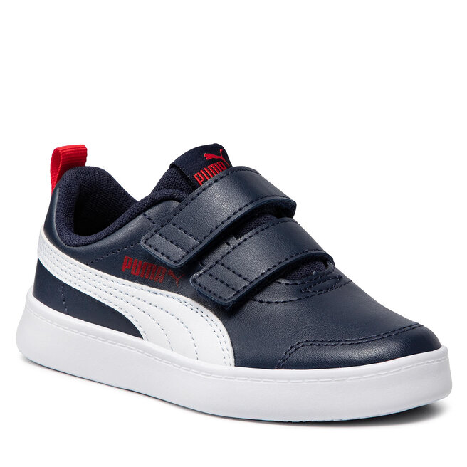 Сникерсы Puma Courtflex V2 V Ps 371543 01 Peacoat/High Risk Red • Eobuv.com