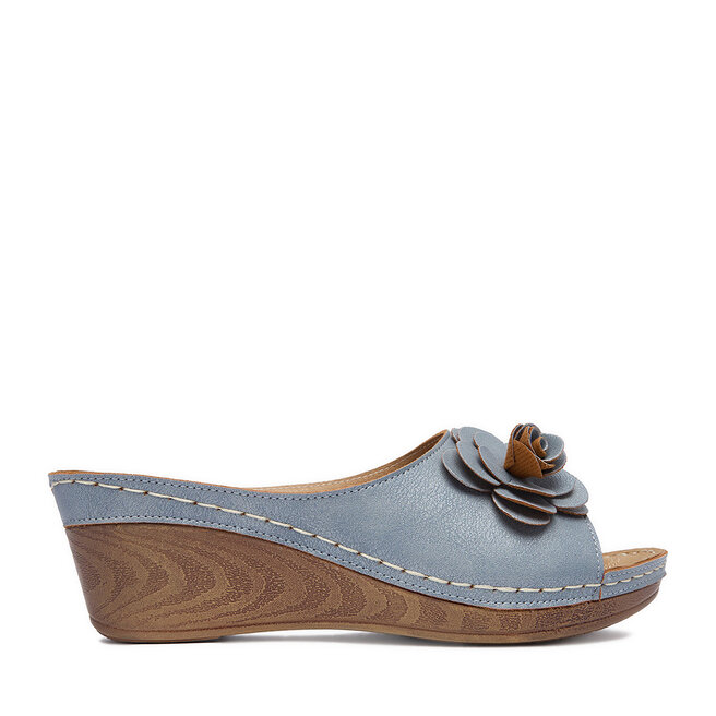 Klapki Clara Barson WYL05010-29 Niebieski -