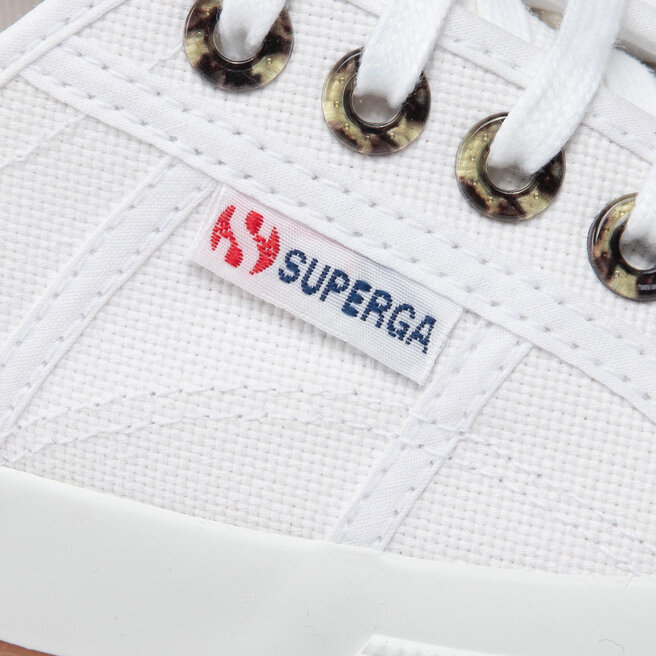 Superga Sneakers aus Stoff Superga 2750 Resin Eyelets S4117JW White/Classic Tortoiseshell A5X