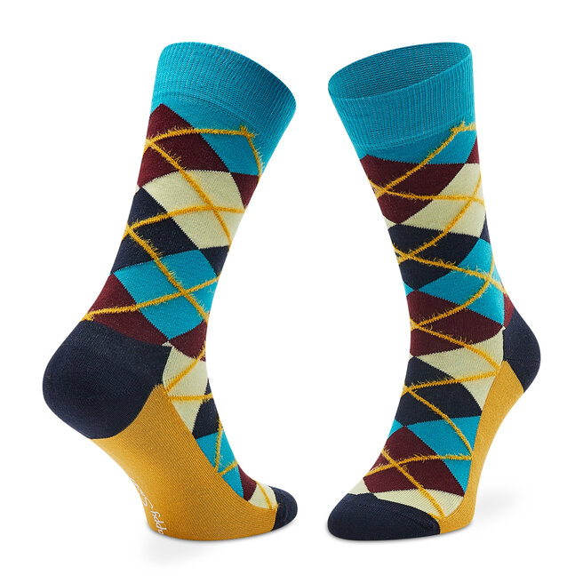 Happy Socks Σετ 3 ζευγάρια ψηλές κάλτσες unisex Happy Socks XCCS08-7303 Έγχρωμο