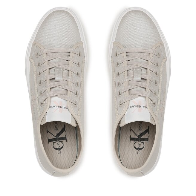 Calvin Klein Jeans Tenisky Calvin Klein Jeans Cupsole Flatform Ny Pearl Wn YW0YW01221 Eggshell/Peach Blush ACF