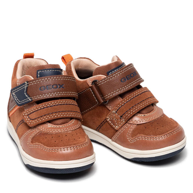 Geox Schnürschuhe Geox B New Flick B. A B161LA 022ME C0947 M Brown/Navy