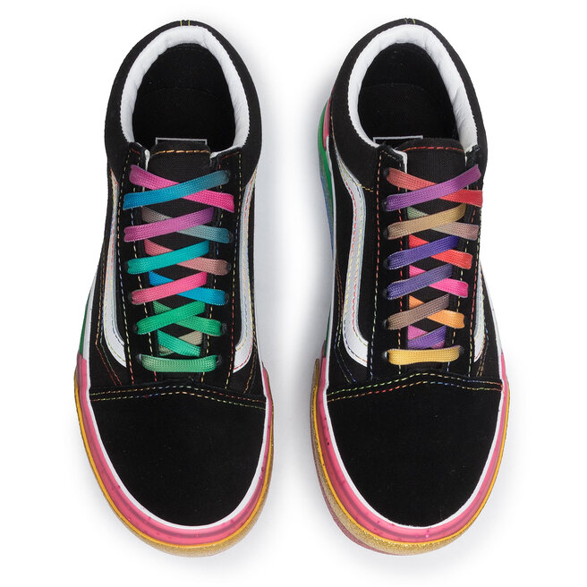 Vans old deals skool glitter rainbow