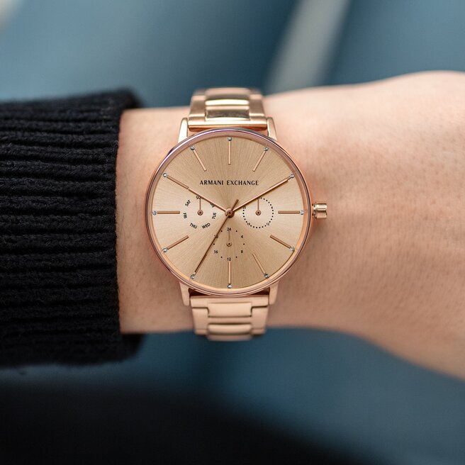 Orologio Armani Exchange Lola AX5552 Rose Gold Rose Gold escarpe
