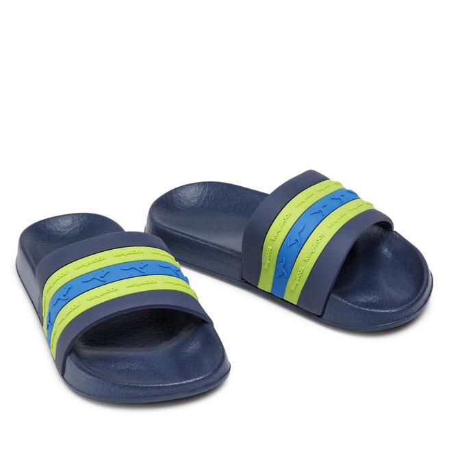 KangaRoos Papucs KangaRoos Kangaslide Kids 18556 000 4054 Dk Navy/Lime