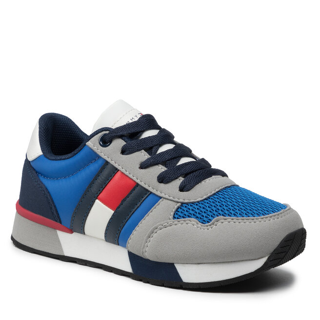 Sneakers Tommy Hilfiger Low Cut Lace-Up Sneaker T3B4-32241-1040 M Grey/Royal X602