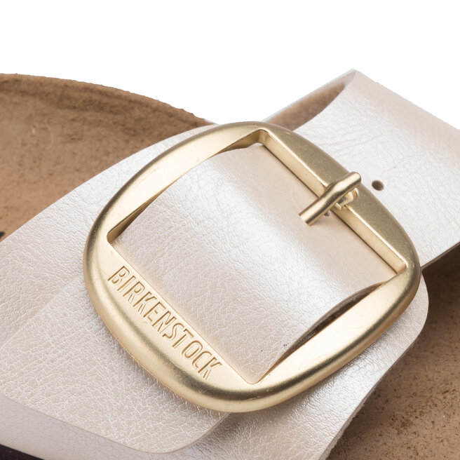 birkenstock madrid big buckle graceful pearl white