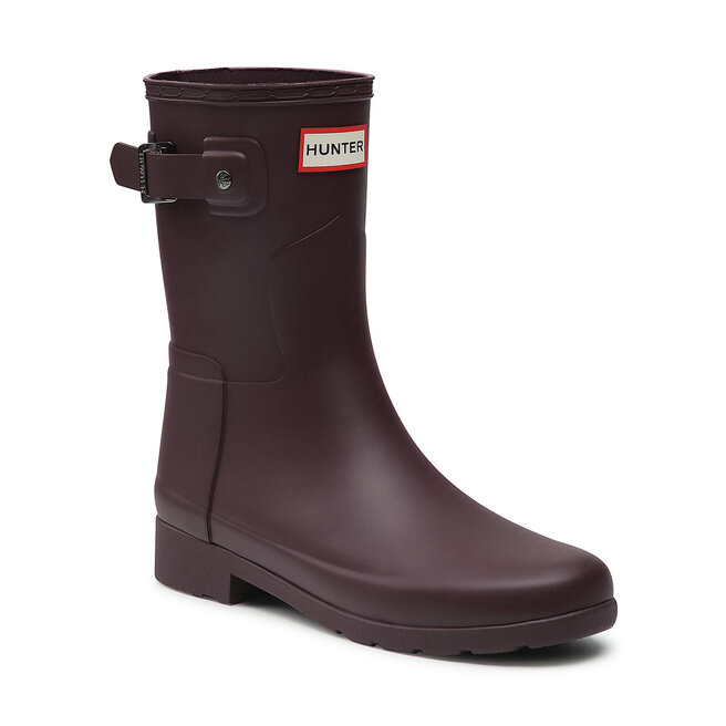 Hunter oxblood rain boots top