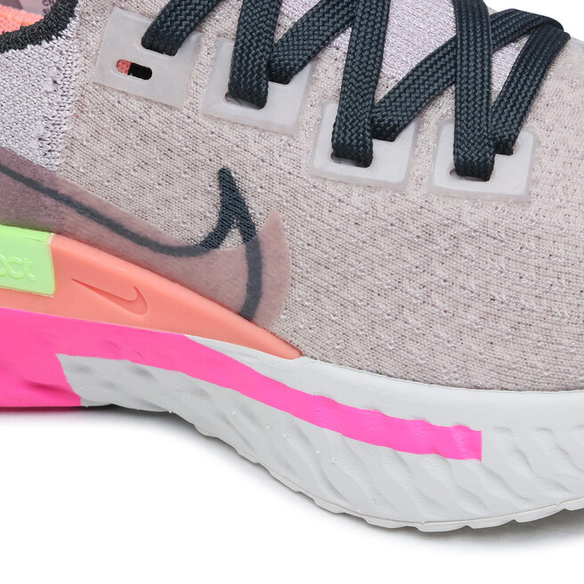 nike react infinity run flyknit violet ash