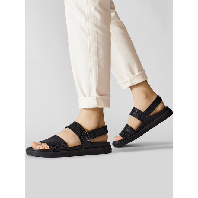 Calvin Klein Σανδάλια Calvin Klein Back Strap Sandal Lth HM0HM00468 Ck Black BEH