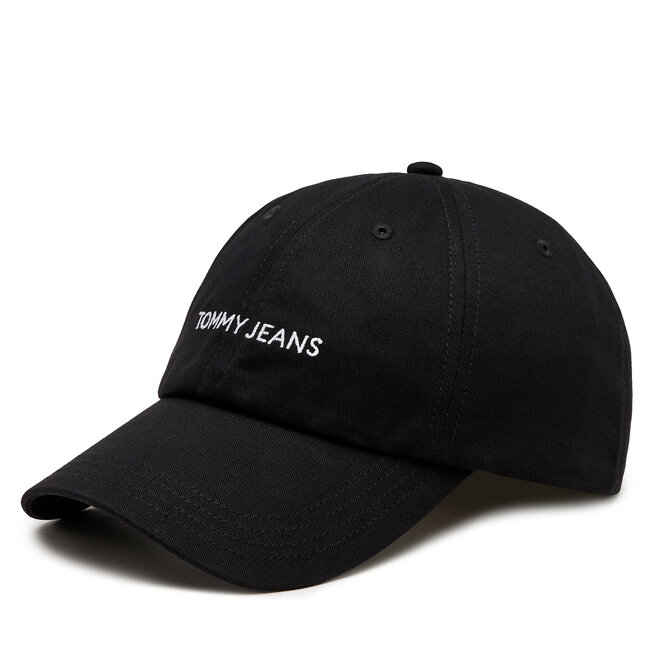 Czapka z daszkiem Tommy Jeans Linear Logo - Czarny