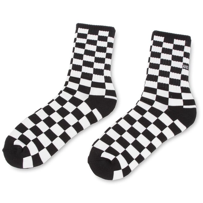 Skarpety Wysokie Męskie Vans Checkerboard Crew - Czarny