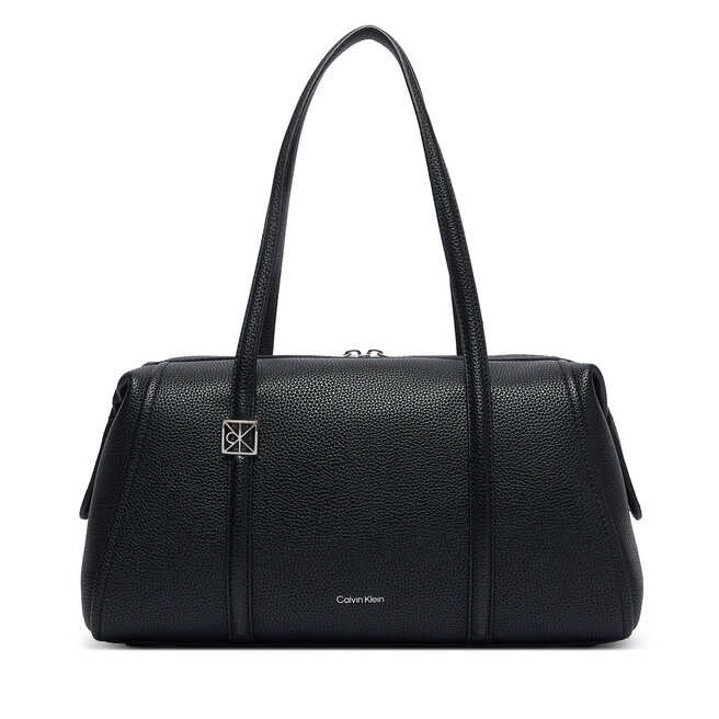 Torebka Calvin Klein Emblem Hw Pebble Doctor Shoulder LV04F3614G Czarny -
