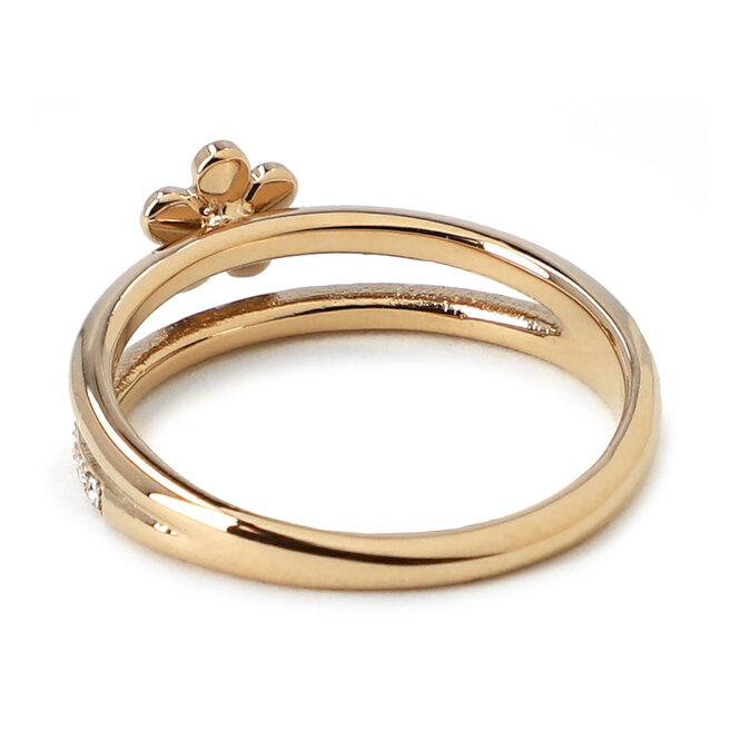 Žiedas Fossil Glass JF04024710 Gold 