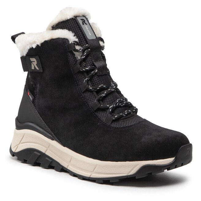 Botine Rieker W0060-00 Schwarz
