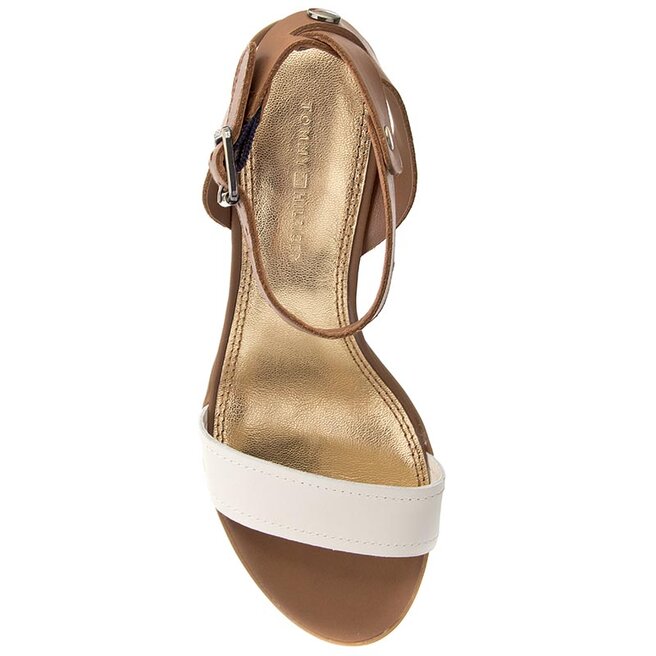 Sandales Tommy Hilfiger Jaz 1A FW0FW01061 Whisper White Cognac 913