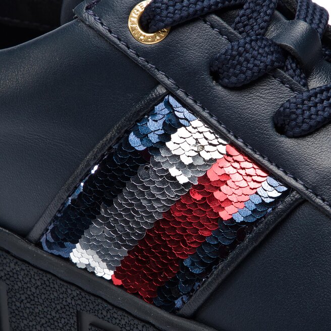 Tommy sequins cheap fashion sneaker
