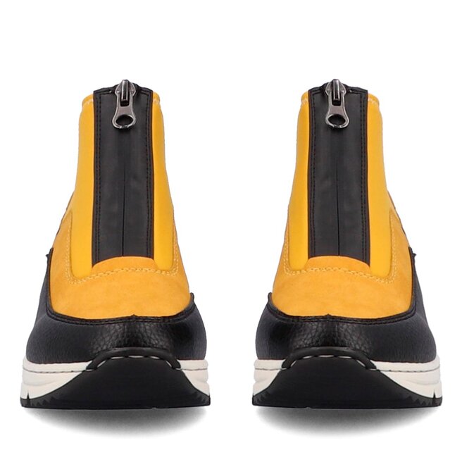 Rieker Polokozačky Rieker N6352-68 Schwarz / Honig / Schwarz / Gelb 68