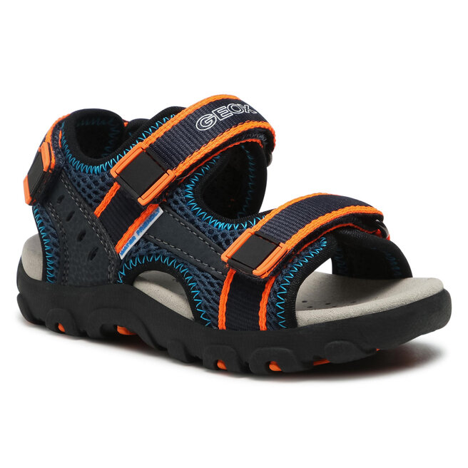 Sandali Geox J S.Strada A J1524A 014CE C4324 M Navy Fluo Orange