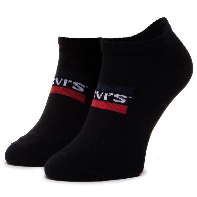 Σετ 2 ζευγάρια κοντές κάλτσες unisex Levis® 371570165 Black