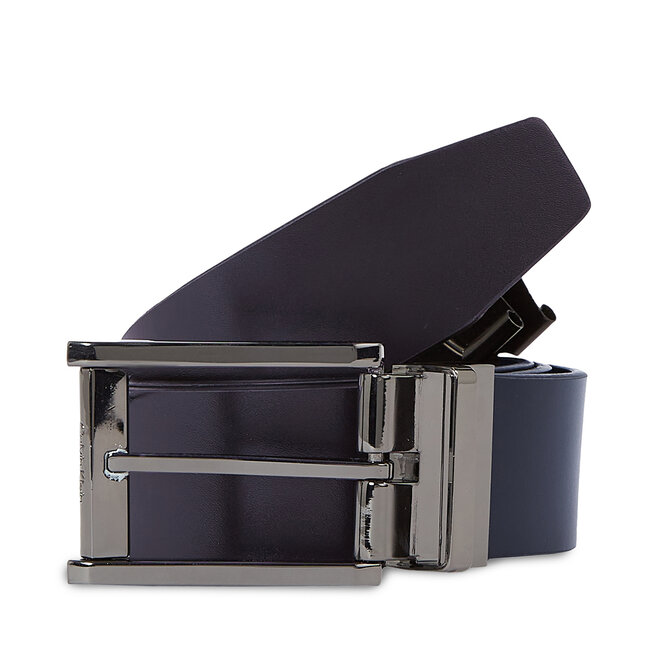 Calvin Klein Pánský pásek Calvin Klein Adj/Rev Faceted Lux K50K510931 Black/Navy BAX