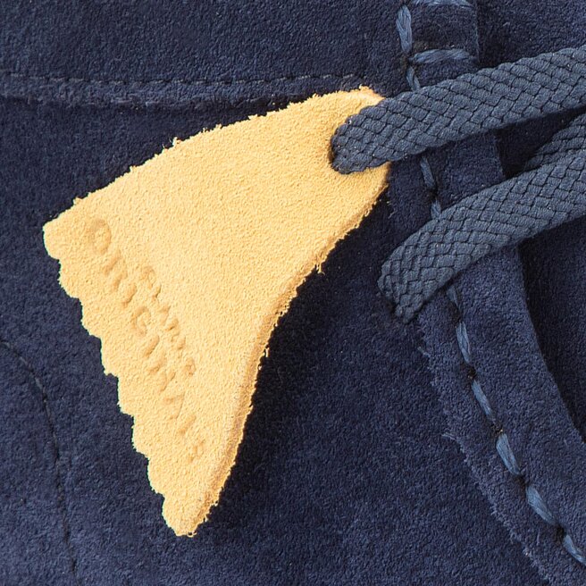 Trzewiki Clarks Wallabee Bt 261338947 Navy Suede eobuwie .pl
