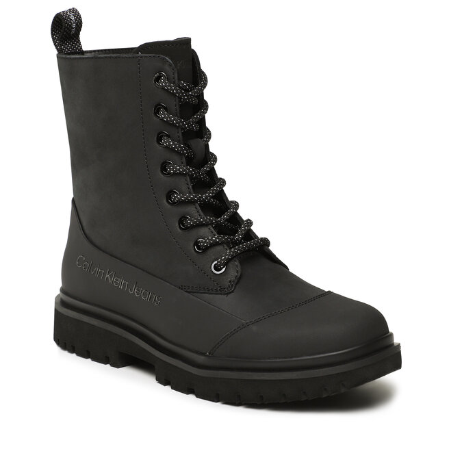 Tronchetti Calvin Klein Jeans Chunky Combat Laceup Boot Rub