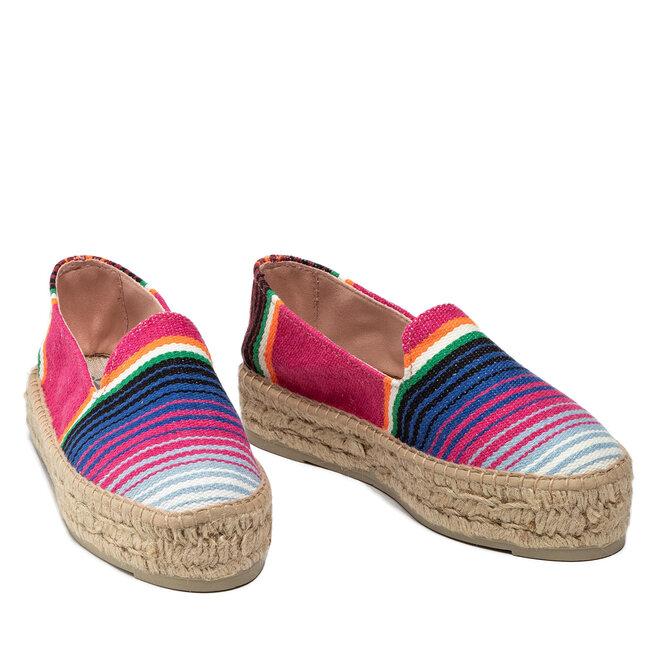Manebi Espadrile Manebi Slippers D T 2.1 D0 Multicolor Stripes Mexi