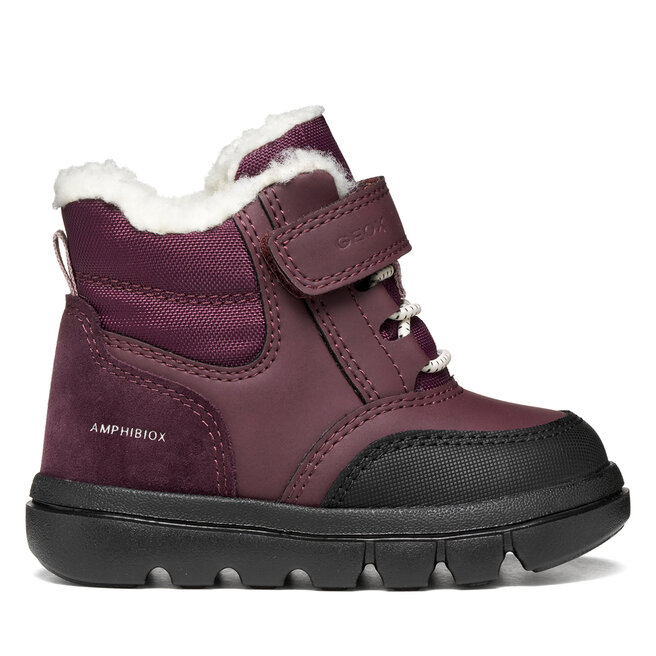 Śniegowce Geox B Willaboom Girl B Abx B665AB 0ME22 C7016 M Bordowy
