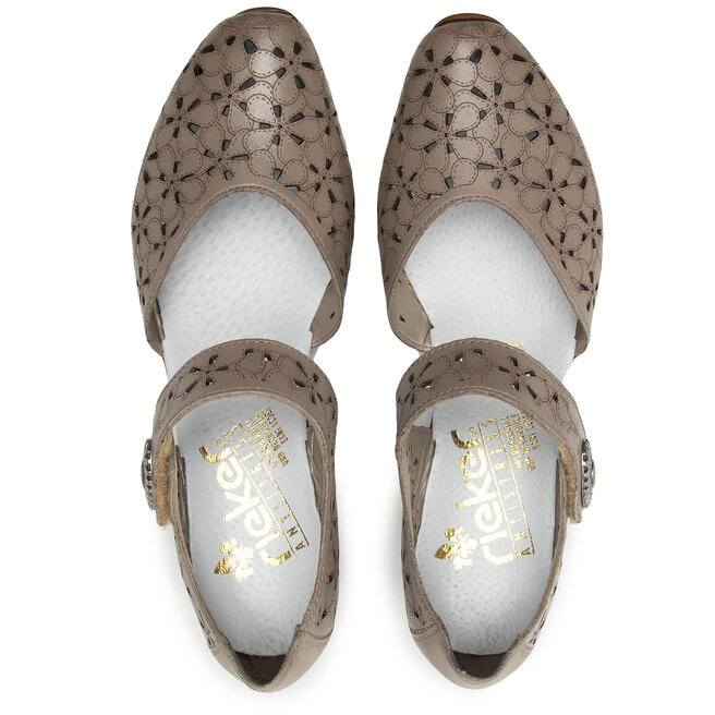 Rieker Félcipő Rieker 43786-64 Beige