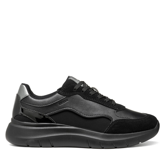 Sneakersy Geox D Plummery D65YNA 5422 C9999 Czarny - kobiece