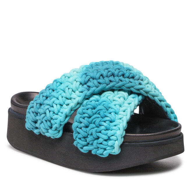 Șlapi Inuikii Woven Batic Platform 70103-008 Blue 70103-008 imagine noua gjx.ro